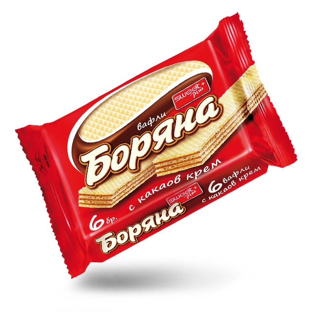 Боряна Вафли с Какаов Крем 6бр.