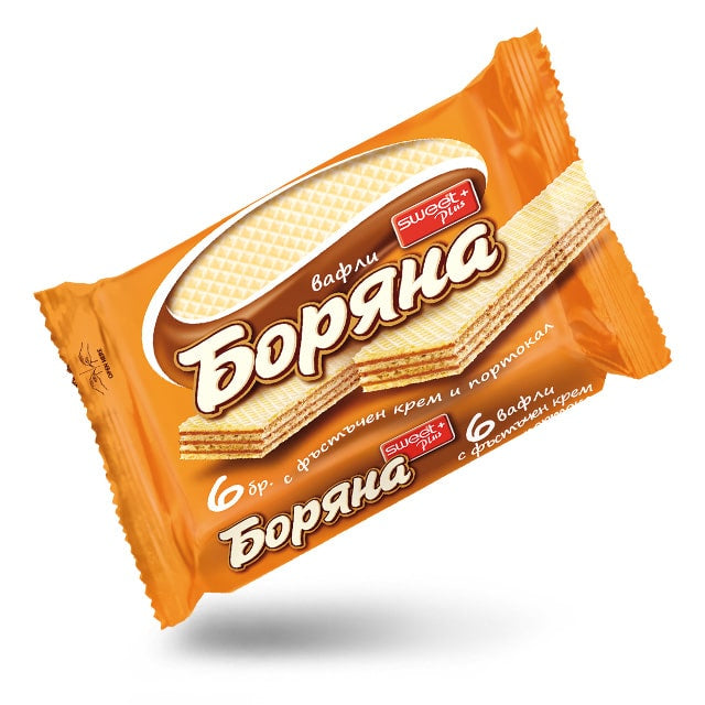 Боряна Вафли с Портокал 6бр.