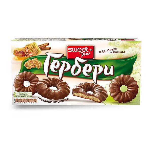 Гербери Мед Орехи Канела Бисквити 170гр.