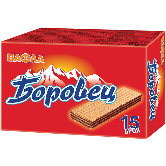 Вафли Боровец Класик 15бр. 375гр.