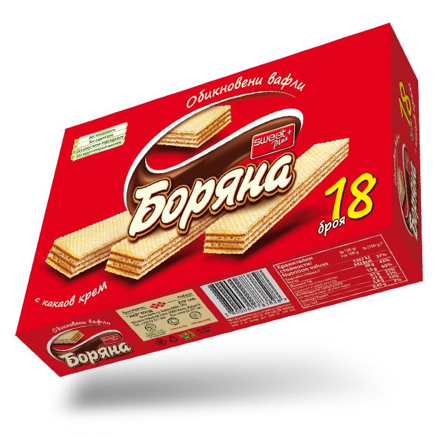 Боряна Вафли с Какао 18бр.
