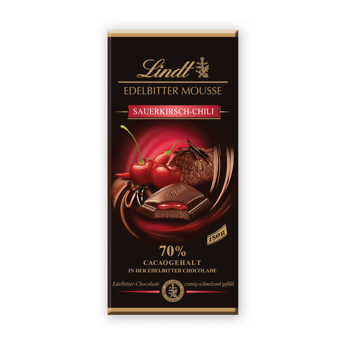 Lindt Creation Мус 70% вишна и чили 150 гр.