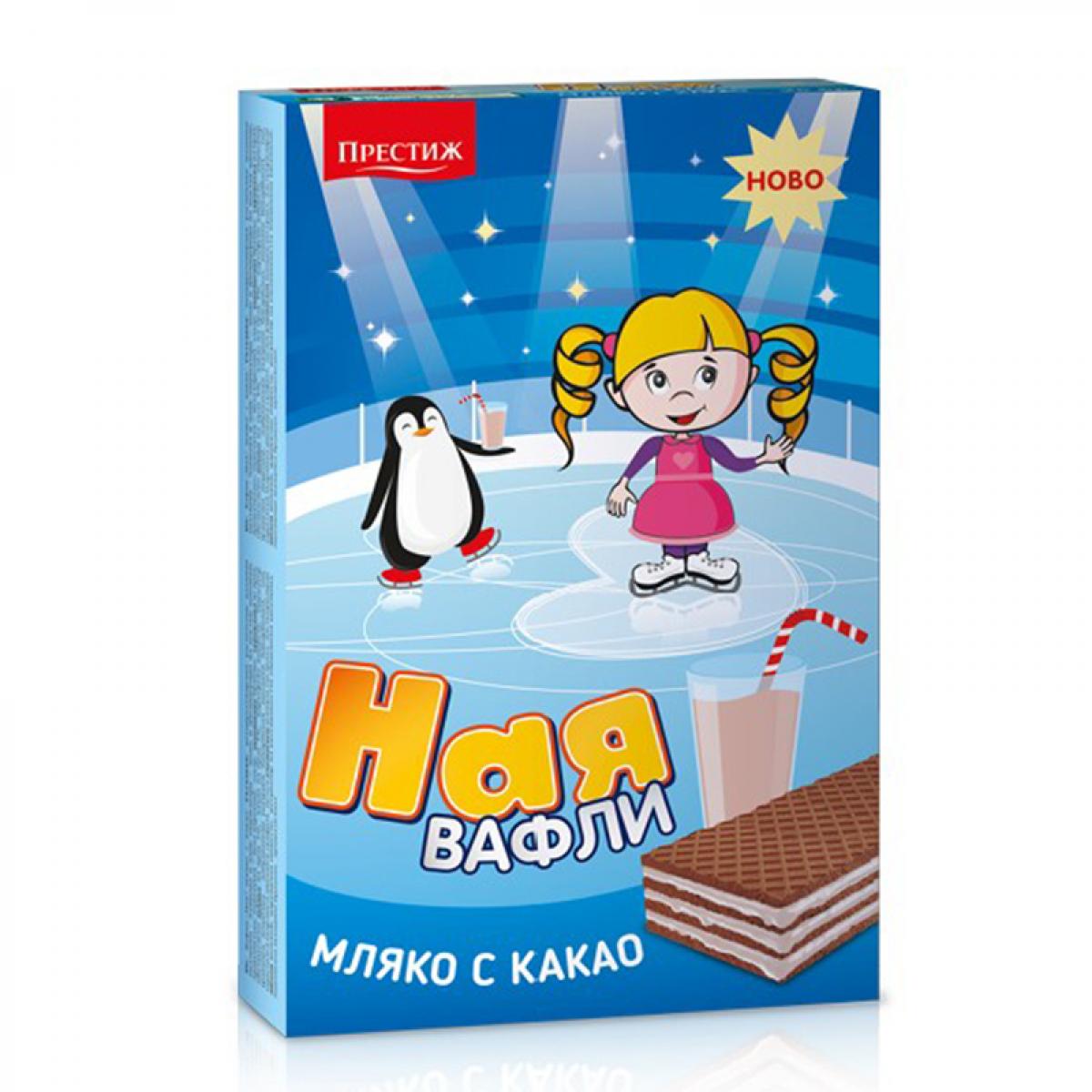 Ная Вафли Мляко с Какао 15бр.