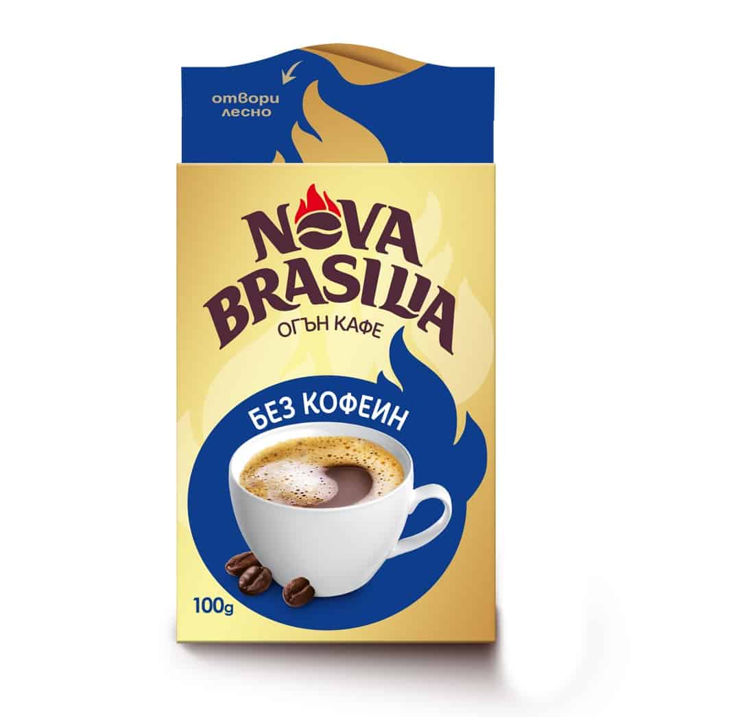 Nova Brasilia Без Кофеин Кафе 100гр.