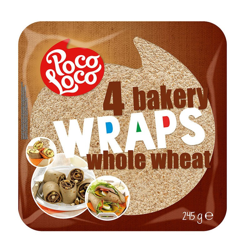 Poco Loco Wraps Whole Wheat Тортила 245гр. 4бр.
